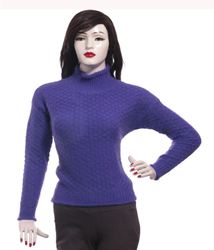 Purple Turtleneck fuzzy  sweater