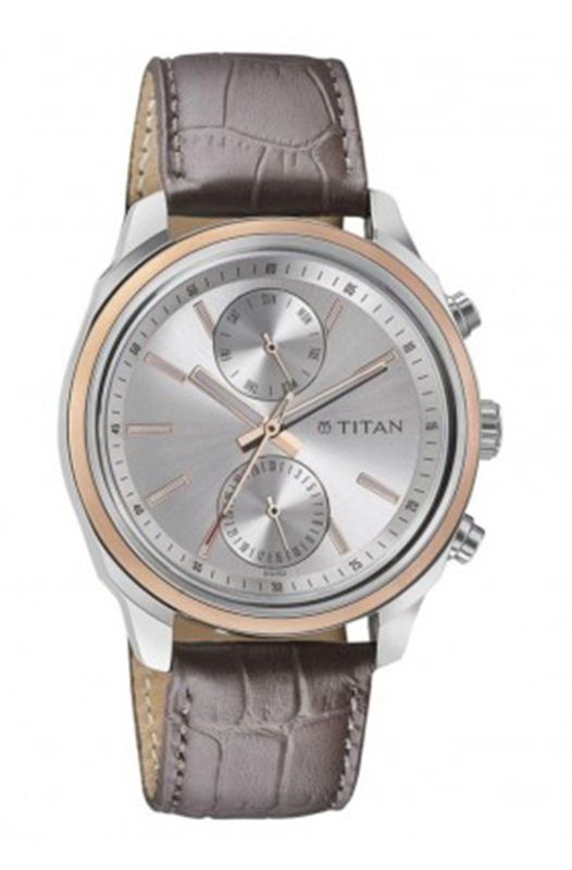 Titan Black Analog Men'sWatch (1733kl02)