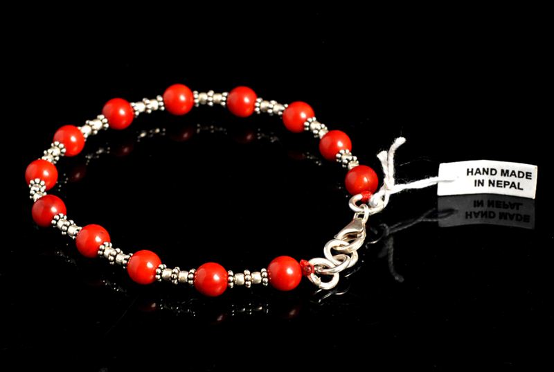 bamboo coral with silver