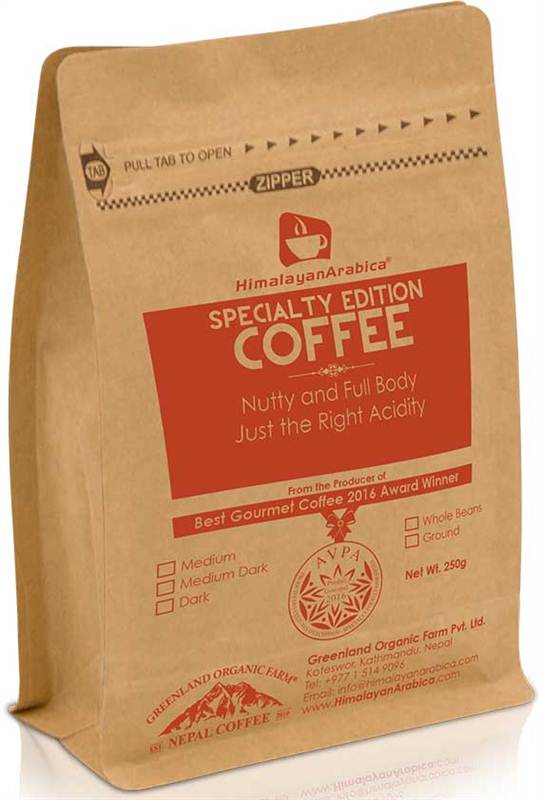 HimalayanArabica SPECIALTY EDITION Coffee Fresh ROASTED BEANS (250g) 