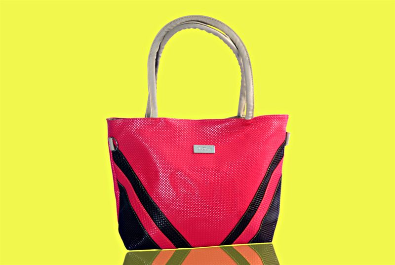 Pink & Chocolate Ladies Hand Bag