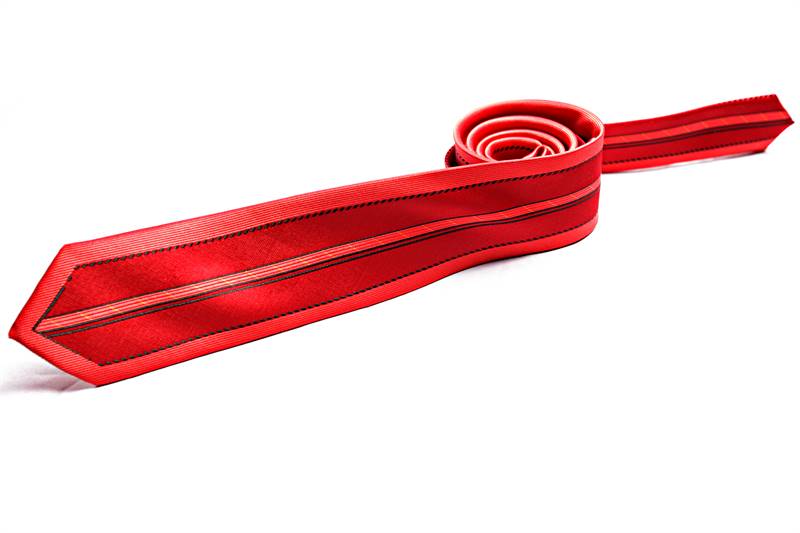 Red Printed Tie