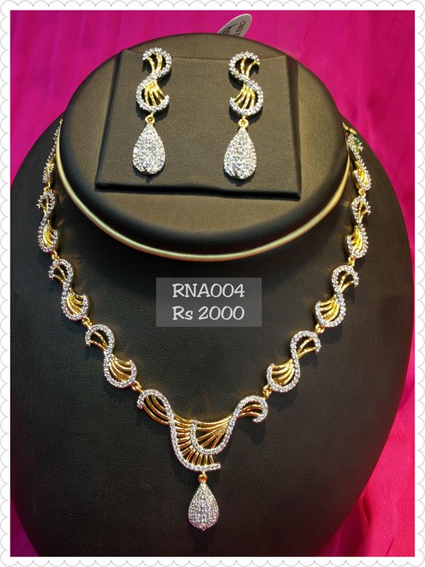 Beautiful American Diamond Necklace set 