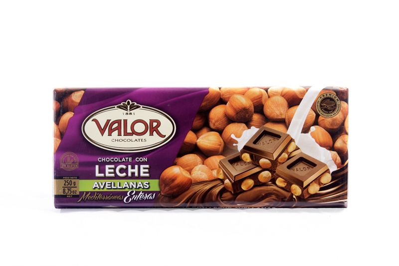 Valor Chocolate con Leche Avellanas(250Gm)