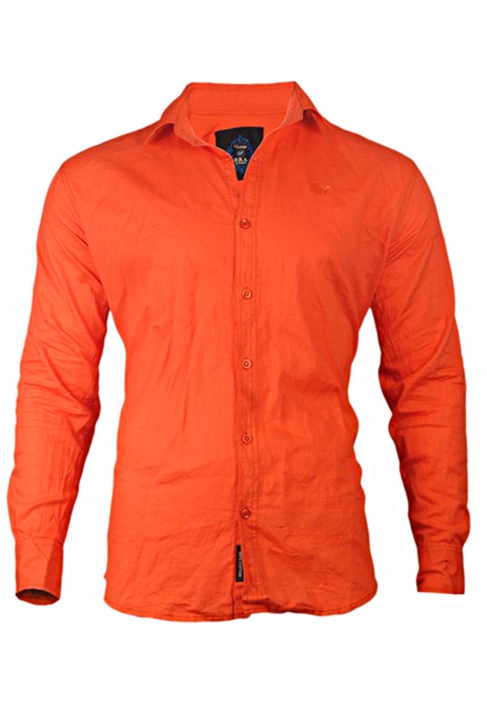 Orange Plain shirt