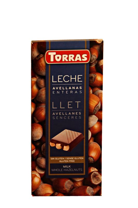 Torras Leche Avellanas Enteras Milk Chocolate with Whole Hazelnuts (200g)