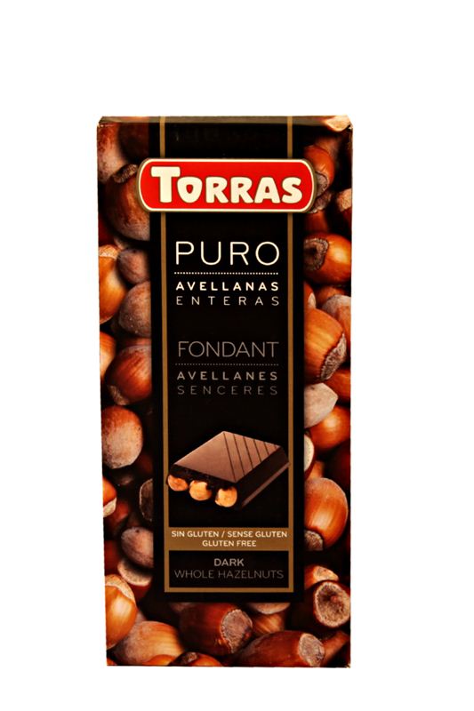 Torras Puro Avellanas Enteras Dark Chocolate with Whole Hazelnuts (200g)