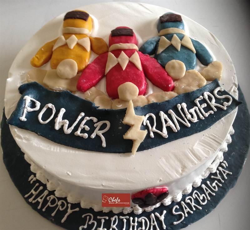 Power rangers topping cake (1.5 kg)