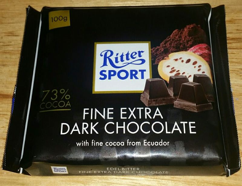 Ritter Sport Fine Extra Dark Chocolate(100gm)