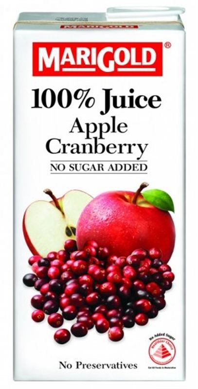 Marygold Juice 100%Sugar free Cranberry
