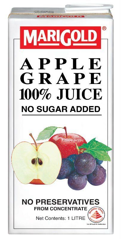 Marygold Juice 100%Sugar free Apple Grape
