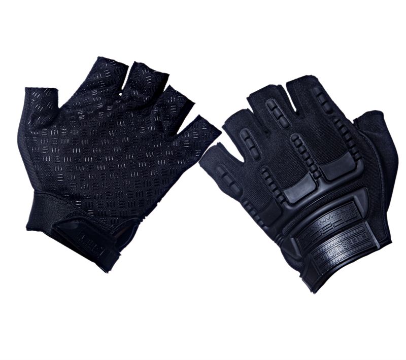 Rider's Half Gloves (Black)
