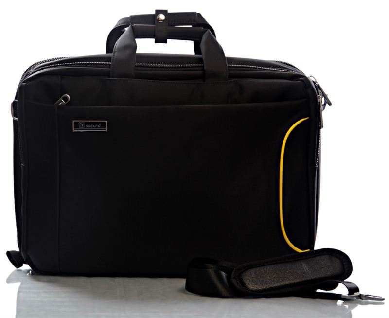 Black Polyester Laptop Bag
