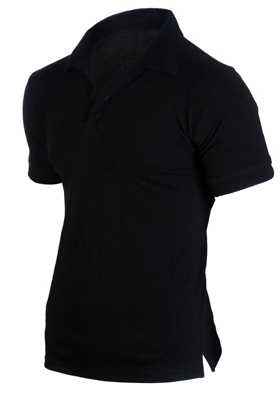 Black Polo T-Shirt (L)