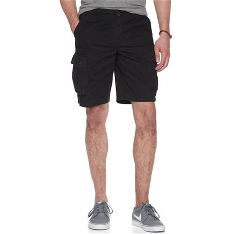 Black Cargo Shorts(36)