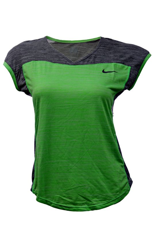 Nike Sports  Tops Women-Green and Grey
