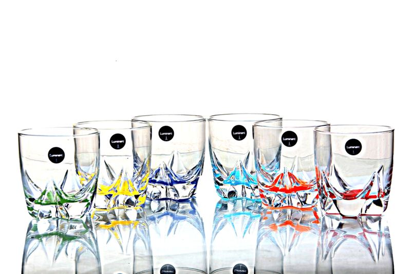 Lisbonne Rainbow Tumbler 6 Pcs Whisky Glass Set (L9480)
