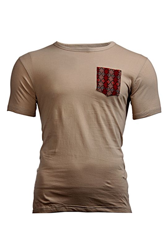 Dhaka Pocket T-Shirt - Beige