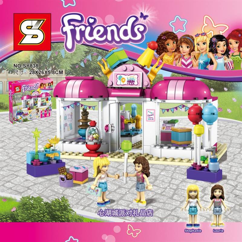 Friends Heartlake Party Shop SY838 Building Block Stephanie Laurie Girls Educational Toys