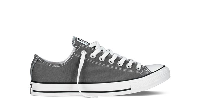 Converse All Star Chuck Taylor Grey Canvas Shoes- Ox 1J794