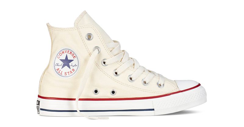 Converse All Star Chuck Taylor Off-white Canvas Shoes- HI 1W897