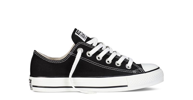 Converse All Star Chuck Taylor Black Canvas Shoes- OX M9166
