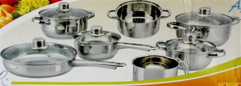 Panelas (7 Pcs Stainless Steel Cookware)