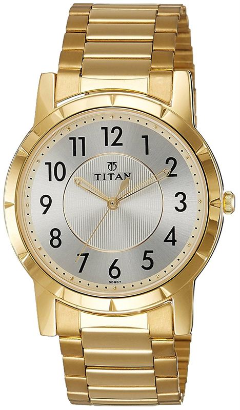 Titan Analog White Dial Men's Watch - 1647YM01