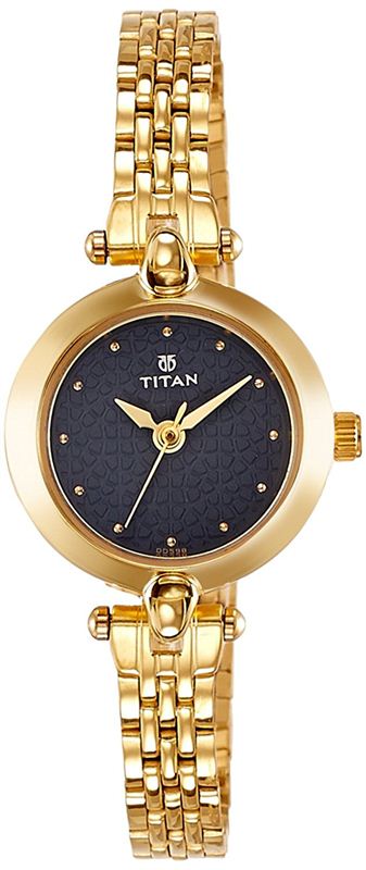 Titan Analog Black Dial Women's Watch -2521YM02
