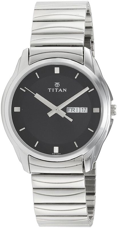 Titan Analog Black Dial Men's Watch - NE1578SM04