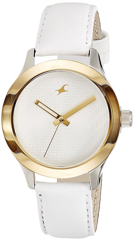 Fastrack Monochrome Analog White Dial Women's Watch - 6078SL02