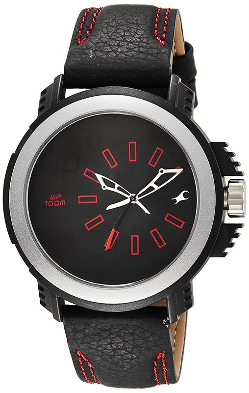 Fastrack Black Dial Analogue Watch for Men - 38015PL02