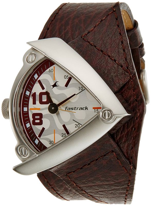 Fastrack Bikers Analog White Dial Men's Watch - NE3022SL01