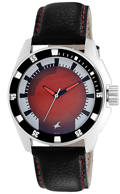 Fastrack Analog Red Dial Men's Watch - 3089SL10