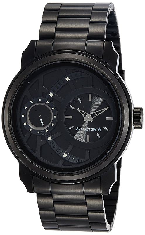 Fastrack Analog Black Dial Men's Watch-3147KM01