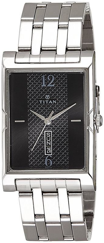 Titan Karishma Analog Black Dial Men's Watch -1641SM02