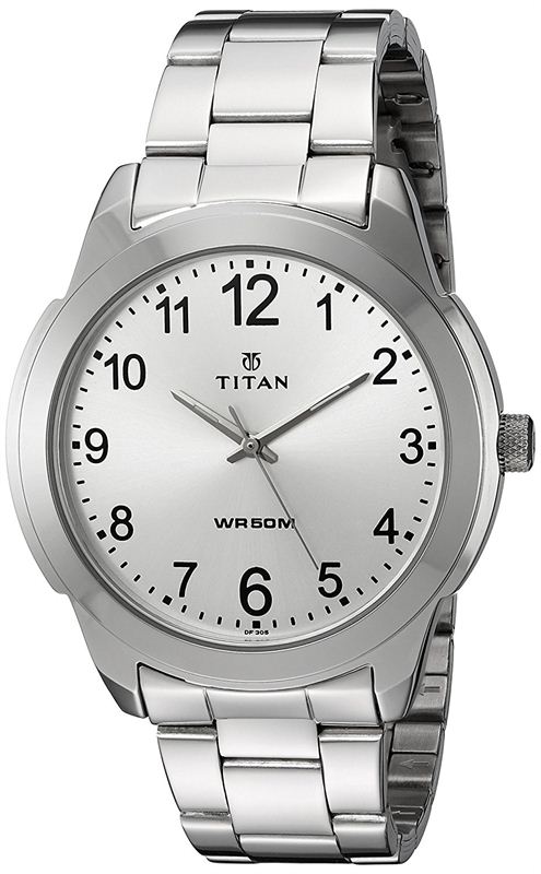 Titan Analog White Dial Men's Watch - 1585SM04