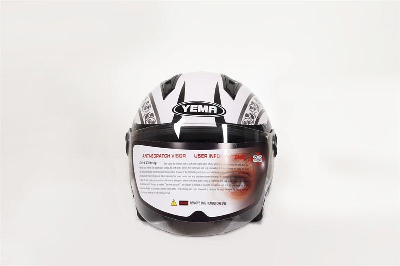 YEMA Open Face Helmet - Model 616 (white)