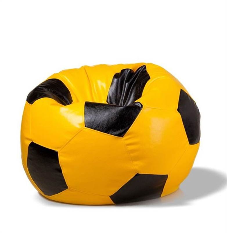 Football Bean Bag - Yellow and Black