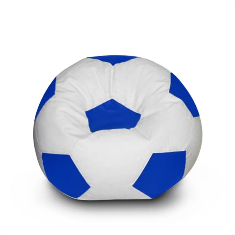 Football Bean Bag - White and Blue