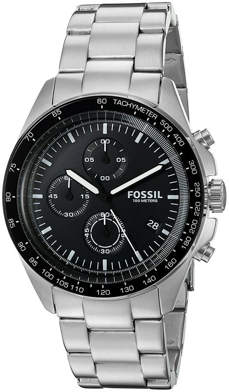 Fossil Chronograph Black Dial Men's Watch-CH3026