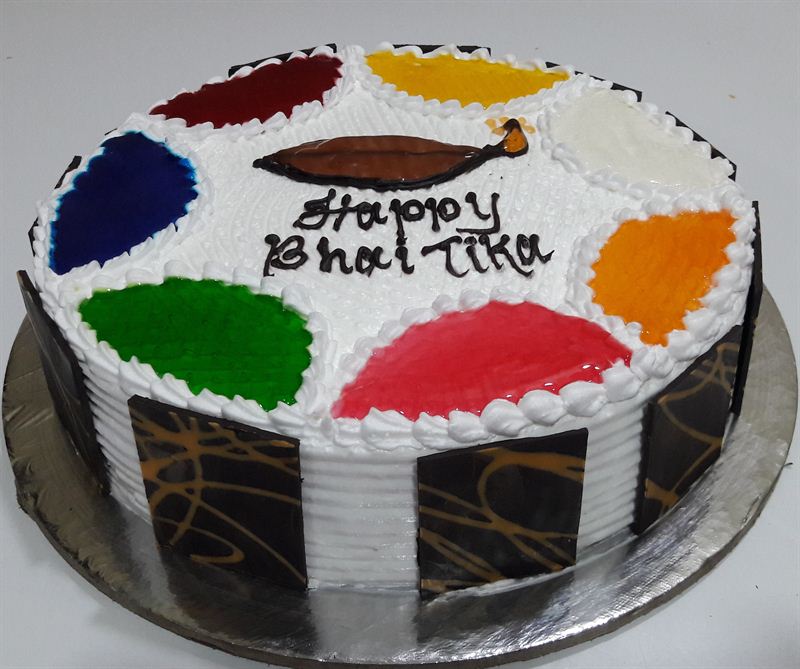 Tihar Special Black Forest Cake from Chefs Bakery 1kg