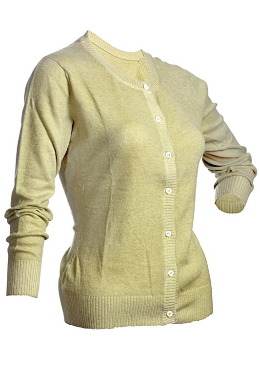 Pashmina Cardigan Style Sweater - Off White