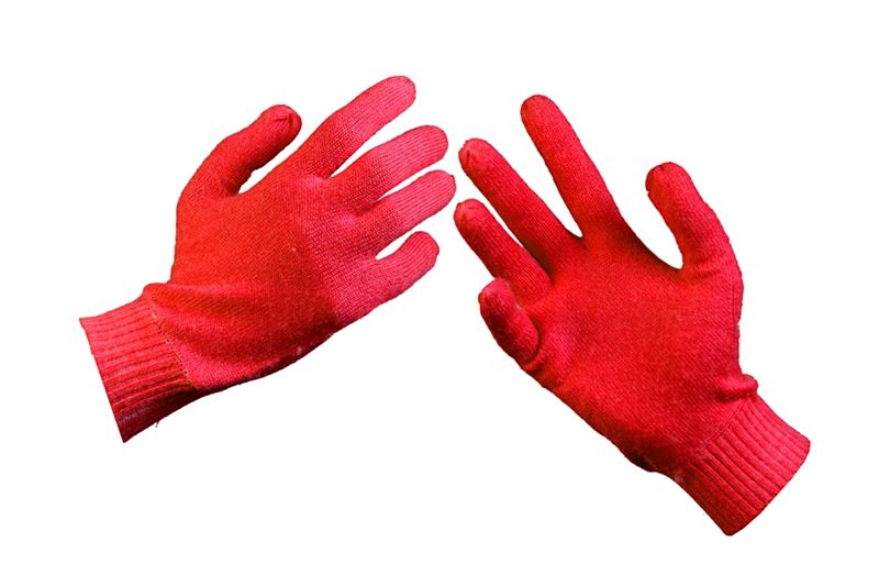 Pashmina Gloves - Red