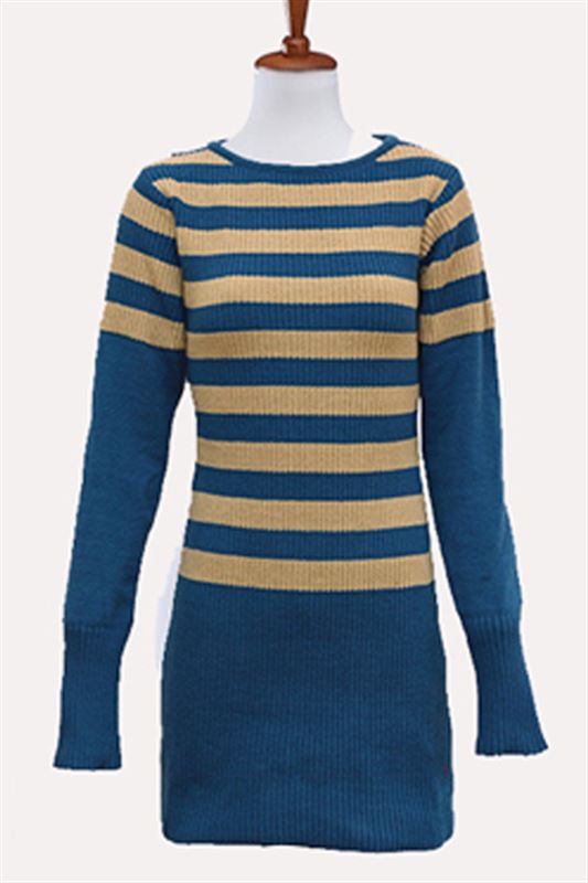 Roundneck Pullover with Stripes (LL-16-03)