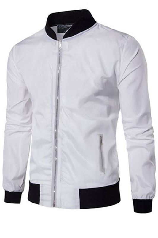 Men's White Bomber (MB 05)