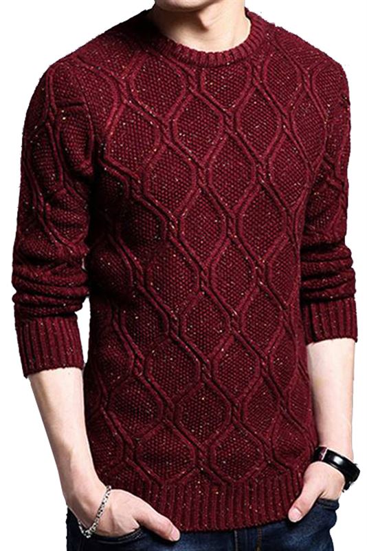 Men's Maroon Sweater (S 003)