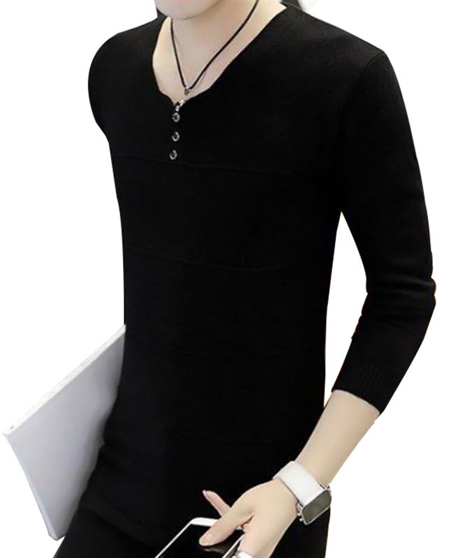 Men's Black Sweater (S 015)