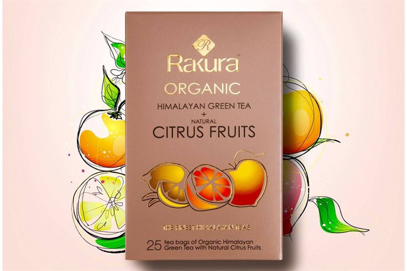 Rakura Organic Himalayan Gt Citrus Fruit 25tea Bag