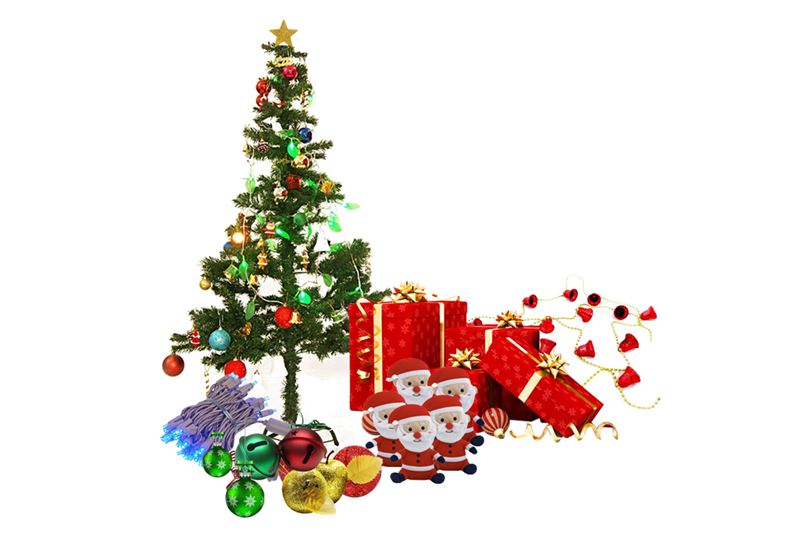 Christmas Tree (Big) with Decorations